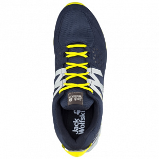 Водонепроницаемые кроссовки мужские Jack Wolfskin Cascade Hike Texapore Low M dark blue / lime