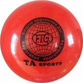 Мяч для художественной гимнастики 19 см Red RGB-102