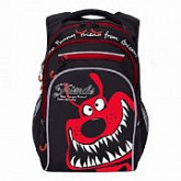 Рюкзак школьный GRIZZLY RB-050-4 /1 black/red