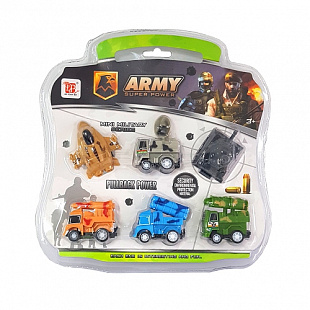 Набор машинок Qunxing Toys Военная техника 6 шт DYB168-313