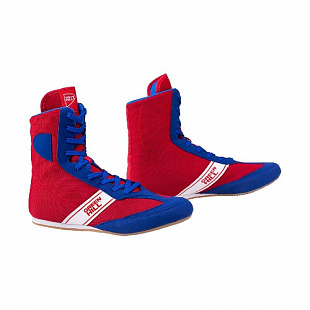 Обувь для бокса Green Hill Special высокая LSB-1801 blue/red