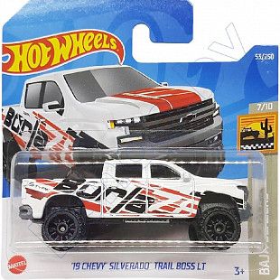 Машинка Hot Wheels Базовой коллекции '19 Chevy Silverado Trail Boss LT 53/250 (5785 HCW64) mainline 2022