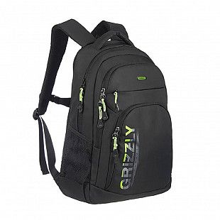 Рюкзак GRIZZLY RU-934-6 black/lime