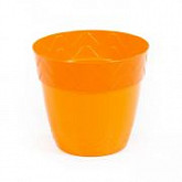 Горшок цветочный Полесье Милана с поддонником-стаканом 2л 74911 Orange