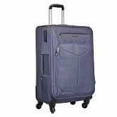 Чемодан большой Polar 28" 3-ой Р8593 grey/blue