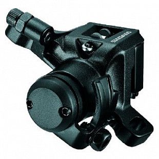 Тормоз дисковый механический задний Shimano br-m416 с адаптером standart органические колодки black ZSM70011