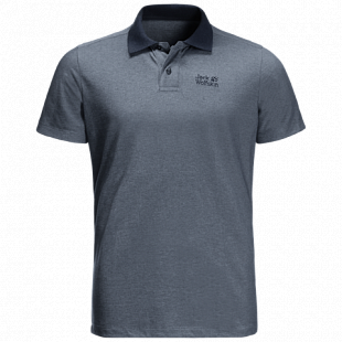 Поло мужское Jack Wolfskin Pique Polo Men night blue