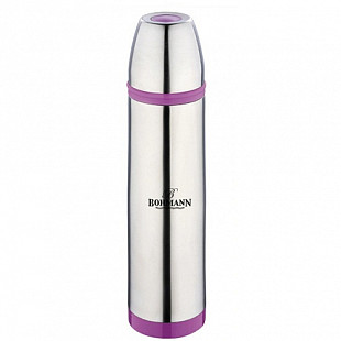 Термос Bohmann 1л BH-4492 silver/violet Термос Bohmann 1л BH-4492 silver/violet