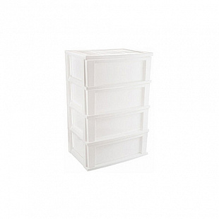 Комод Berossi Bongo 4-х секционный 540 х 382 х 820 мм snow white