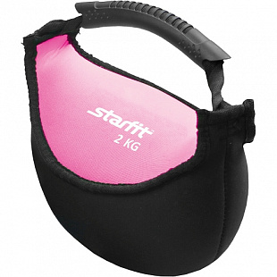 Гиря мягкая неопреновая Starfit DB-601 2 кг pink