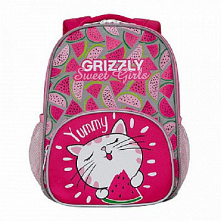 Рюкзак детский GRIZZLY RK-076-1 /3 bright/pink/light grey