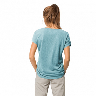 Футболка женская Jack Wolfskin Moro Maori T W aqua