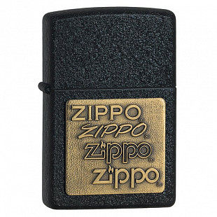 Зажигалка Zippo Brass Embossed 362 black
