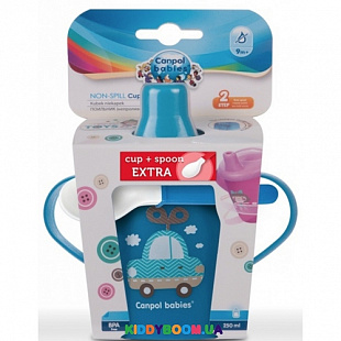 Набор Canpol babies Кружка непроливайка 31/200 и ложка 2/938 0170promexp Blue
