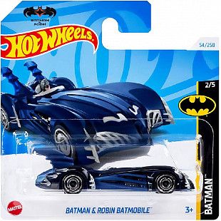 Машинка Hot Wheels Базовой коллекции Batman & Robin Batmobile 54/250 (5785 HTD51) mainline 2024