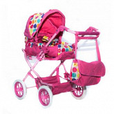 Коляска для кукол RT 753 dark pink