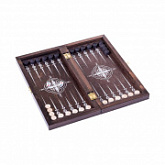Нарды дорожные Вьюн 290х145х40 мм 160-17 dark brown