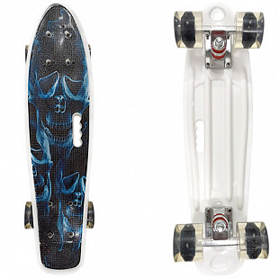 Penny board (пенни борд) Display Smoke Skull LED
