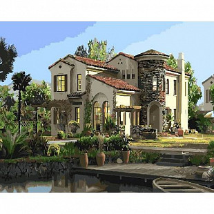 Картина по номерам Picasso Шикарный коттедж PC4050285