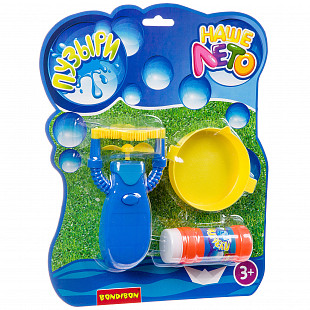 Пистолет с мыльными пузырями Bondibon Наше Лето JT713