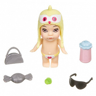 Кукла с аксессуарами Bondibon OLY Шапочке-ушанке с животным В банане ВВ3844