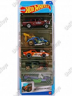 Набор машинок Hot Wheels HW Exposed Engines 5 шт. (1806 HFV90)