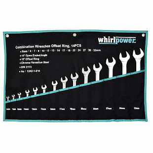 Набор ключей комбинированных Whirlpower 6-32 мм 14 пр Cr-V 1242-1-E14