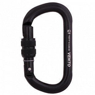 Карабин Vento Овал черный с муфтой