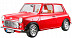 Коллекционная машина Bburago Mini Cooper 1969 (18-12036) red