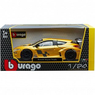 Коллекционная машина Bburago 1:24 Renault Megane Trophy (18-22115) yellow