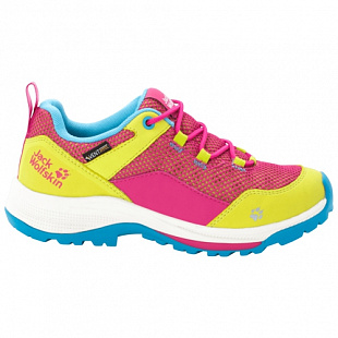 Кроссовки детские Jack Wolfskin Force Striker Vent Low K pink / lime