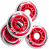 Комплект колес для роликов Ridex SW-601 red