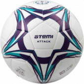 Мяч футбольный Atemi Attack PU 5р white/blue/light blue
