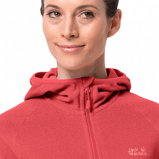 Куртка женская Jack Wolfskin Arco Jacket Women tulip red stripes