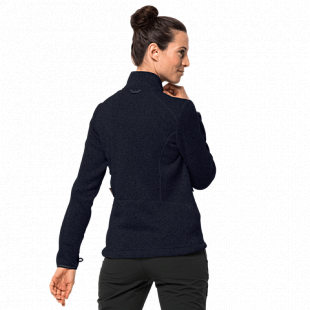 Джемпер женский Jack Wolfskin Caribou Track Jacket W midnight blue