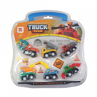 Набор машинок Qunxing Toys Строительная техника 6 шт DYB168-314