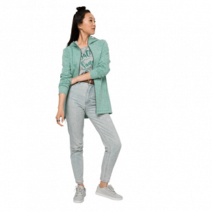 Пальто женское Jack Wolfskin Mila Hooded Jacket W light jade