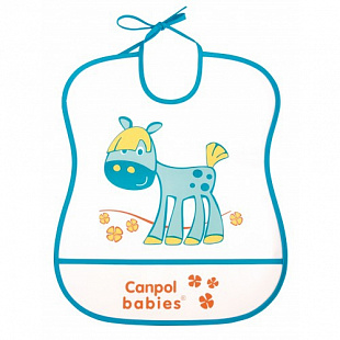 Слюнявчик Canpol babies Клеенчатый с карманом Лошадка (2/919)