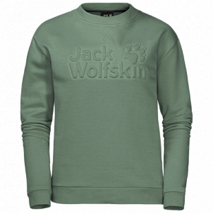 Пуловер женский Jack Wolfskin Winter Logo Sweatshirt W ming green