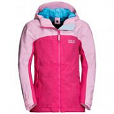 Куртка детская Jack Wolfskin Saana Jacket Girls pink peony