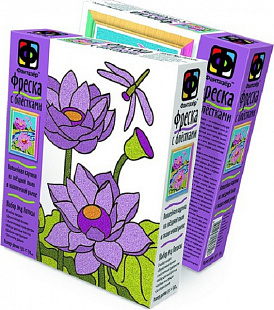 Творческий набор Fantazer 67763 Фреска с блестками «Лотосы» 407060