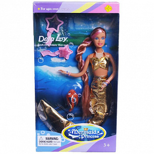 Кукла Defa Русалка 20983 gold