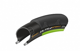 Велопокрышка Continental Ultra Sport 2 Слик 700x25c 1501740000 Black/Green