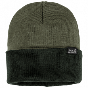 Шапка мужская Jack Wolfskin Rib Hat woodland green 1903891-5052559
