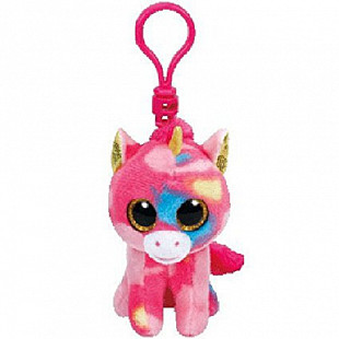 Игрушка мягконабивная на брелоке TY Единорог Fantasia Beanie Boos 12,7 см 36619