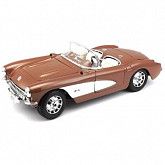 Масштабная модель автомобиля Maisto 1:18 Шевроле Корвет (1957) (31139) brown