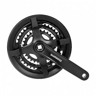 Система Shimano TY301 48/38/28T 170 мм AFCTY301C888CL black