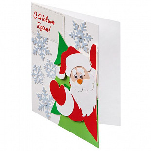 Новогодняя открытка своими руками Bondibon 3D картина С Новым Годом! BB3004