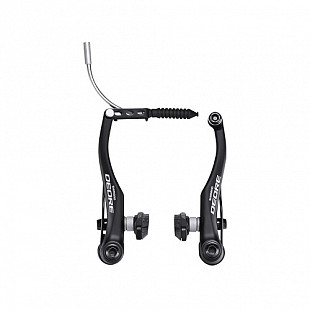 Задний тормоз V-brake Shimano Deore BR-T610 картриджные колодки S70C, болты 16мм ABRT610RX41SL black ZSM77164
