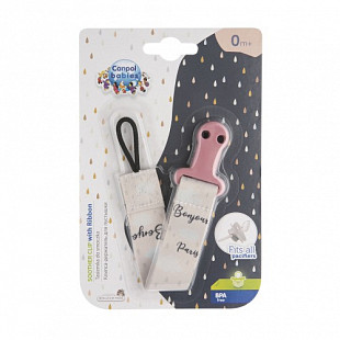 Клипса-держатель для пустышки Canpol babies Bonjour Paris 51/026 pink